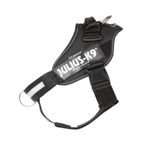 Julius-K9 16IDC-PBGHS-2 IDC Power Harness, Ham pentru caini cu centura Y cu control frontal, Marime: XL/2, Negru