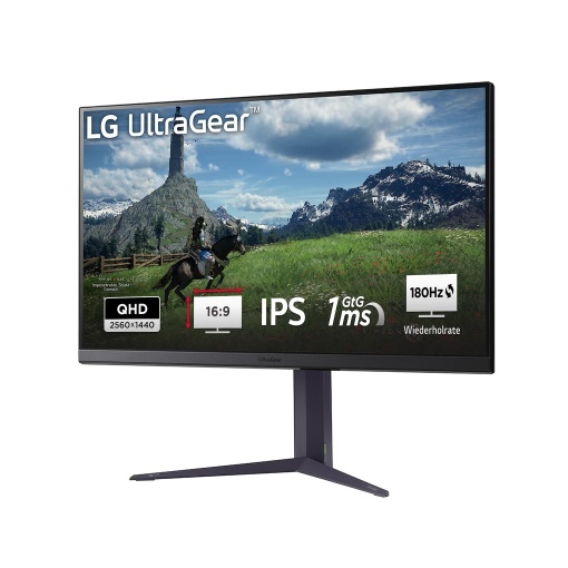 LG Electronics 32GS85QX-B Monitor IPS pentru jocuri AEU UltraGeartm QHD 32 80 cm 2560 x 1440 169 1ms GtG 180 Hz HDR10 DCI-P3 compatibil NVIDIA G-Synct