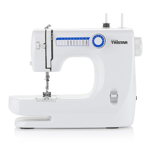 Masina de cusut Tristar, model entry-level pentru incepatori, 10 modele de cusaturi, functie brat liber, ac dublu, filetare usoara, design usor, nu pentru tesaturi groase, de la 12 ani, SM-6000