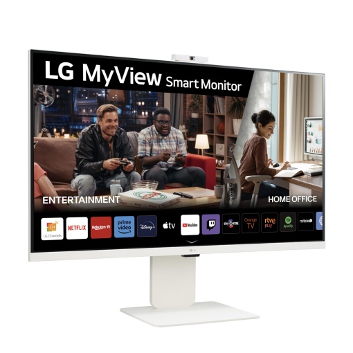 Monitor inteligent LG MyView 32SR85U-W. AEU All-in-One 32, rezolutie IPS FHD (3840x2160), 5ms GtG 60Hz, HDR 10, DCI-P3 95% (CIE1976), inclinare, reglabil pe inaltime