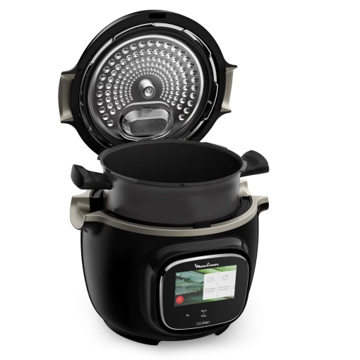 Moulinex Cookeo Touch Multicooker, inteligent, Conectare tactila de inalta presiune WiFi Negru