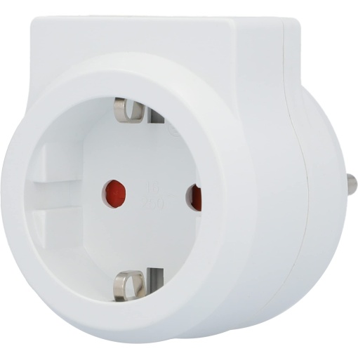 Mufa adaptor UNITEC cu 1x Schuko, 1x USB Type-C si 2x USB Type-A, 3.4 A, alb