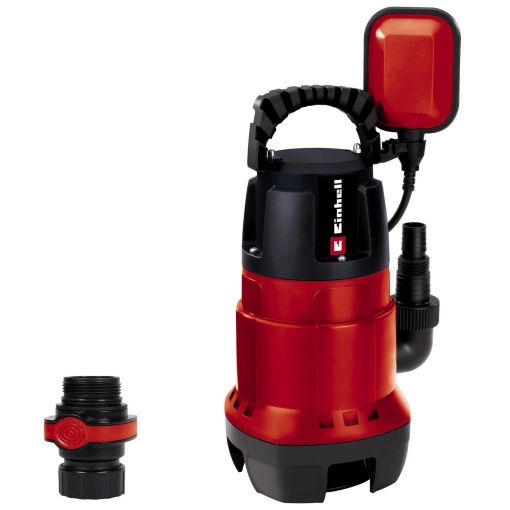 Pompa de apa murdara Einhell GC-DP 7835 (rosu, 780W, corp strain O35 mm, transportor de 15.700 l/h, comutator plutitor, maner de transport, infasurator de cablu, conexiune universala) Rosu