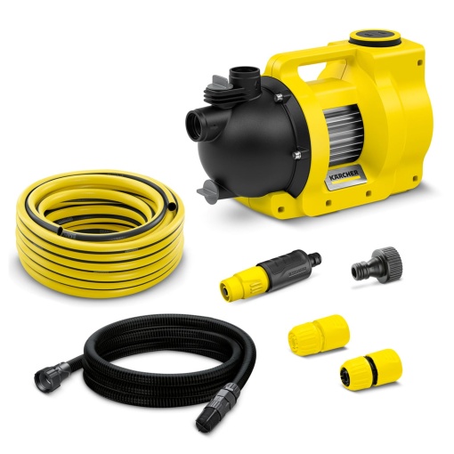 Pompa de gradina Karcher BP 5.000 Garden Set Plus, debit: 5.000 l/h, inaltime de livrare: max. 40 m, inaltime de aspiratie: max. 8 m, putere motor: 650 wati, presiune: max. 4 bar