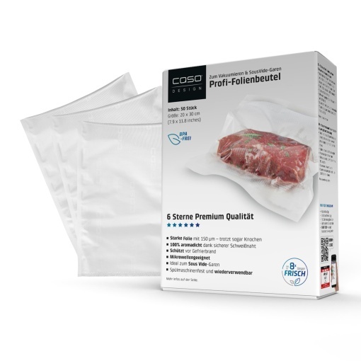 Pungi vidat CASO 6 Sterne Profi 20x30 cm BPA-free rezistente si reutilizabile