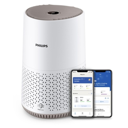 Purificator de aer Philips seria 600 ultra-silentios si eficient din punct de vedere energetic Pentru persoanele care sufera de alergii filtrul HEPA e