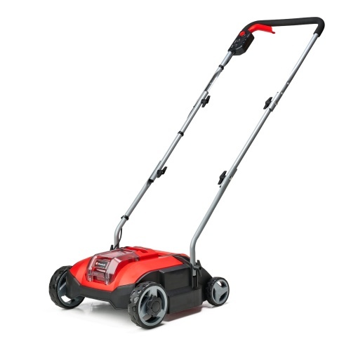 Scarificator fara fir Einhell GC-SC 18/28 Li-Solo Power X-Change (Li-Ion, 18 V, motor electric fara perii, rola de cutit de 28 cm, reglare adancime de lucru in 3 trepte, fara baterie si fara incarcator)