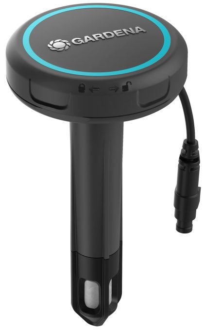 Senzor de umiditate a solului Gardena: Irigare automata, poate fi utilizat direct pe gazon, cablu de conectare de 5 m lungime, extensibil cu cablu prelungitor (01867-20)