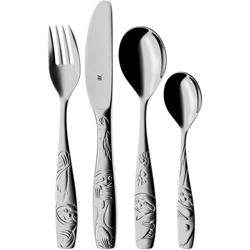 Set Tacamuri Copii WMF Faultier 4 Piese Cromargan Ergonomic Spalare Automata