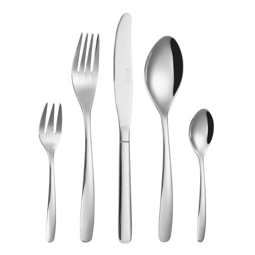 Set tacamuri Russell Hobbs Florence 20 piese din otel inoxidabil pentru 4 persoane rezistent la spalare automata
