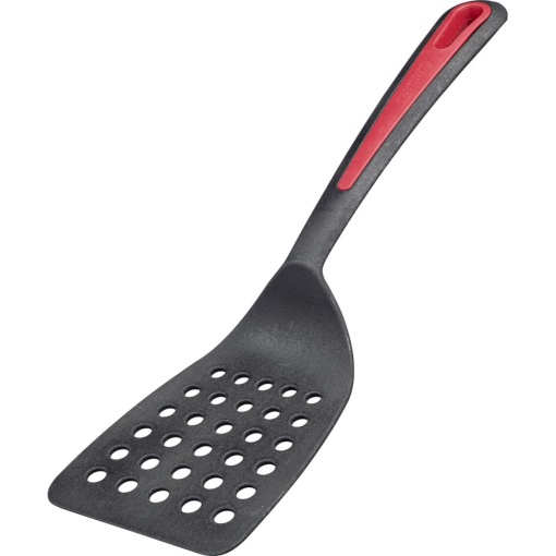 Spatule Westmark, rezistente la caldura pana la 270 degC/ 518 degF, suprafata larga de contact si margine special aplatizata, plastic, galant, negru/rosu, 29372275