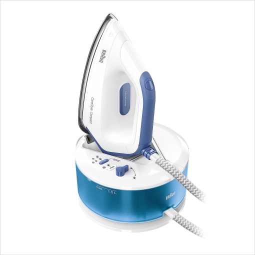 Statie de calcat Braun CareStyle Compact IS 2143 BL 2400W 6 bar Abur vertical Rezervor 15L