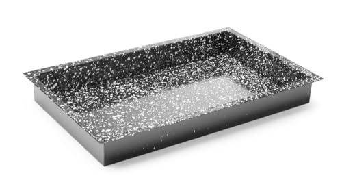 Tava HENDI Gastronorm, CONVECTOMAT, rezistenta la caldura pana la 300degC, rezistenta la cuptor, acoperire antiaderenta, cu margine ridicata, GN 1/1, 530x325x(H) 60mm, otel emailat