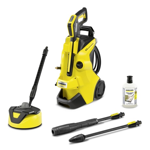 Aparat de curatat cu inalta presiune Karcher K 4 Power Control Home: Suport inteligent pentru aplicatii - solutia potrivita pentru murdarierea mai intensa - inclusiv kit de casa cu curatare a suprafetelor