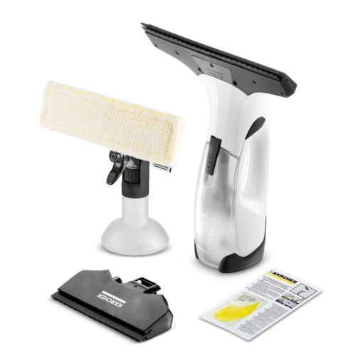 Aspirator pentru ferestre fara fir Karcher WV 2 Plus N durata de viata a bateriei 35 min indicator LED al nivelului de incarcare 2 duze de aspiratie s