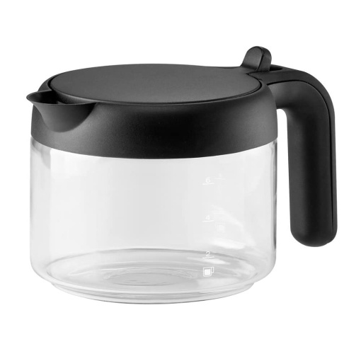 Cana de cafea DeLonghi DLSC021 750 ml sticla capac pliabil negru