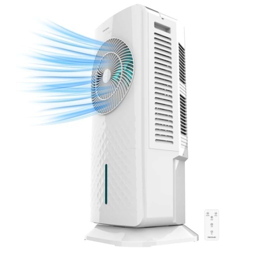 Cecotec - Racitor evaporativ cu EnergySilence 3500 Cool Compact Smart Control 65W Rezervor de 35L Control tactil 3 viteze 2 moduri oscilatie de 70o cr