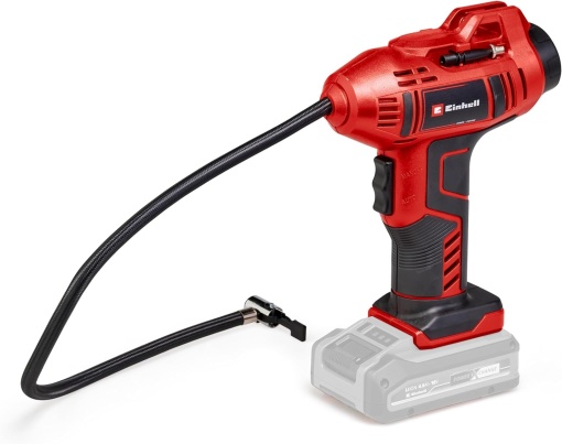 Compresor auto fara fir Einhell CE-CC 18 Li-Solo Power X-Change (Li-Ion, 18 V, max. 11 bar, furtun de aer comprimat de 60 cm, automat. Functie de oprire, furnizata fara baterie si fara incarcator)