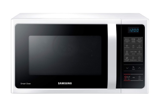 Cuptor cu microunde combinat Samsung MW5000H MC2BH5013AW/EG cu gratar si aer cald / Spatiu de gatit de 900 W / 28 L (foarte mare) / Latime de 51,7 cm / Decongelare puternica / 35 de programe automate / Alb
