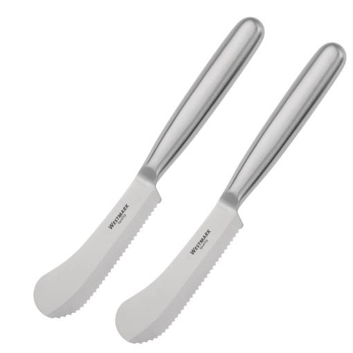 Cutit pentru mic dejun/unt Westmark 2, cu margine zimtata si varf lat al lamei, lungime: 22 cm, otel inoxidabil, argintiu, 135922E3