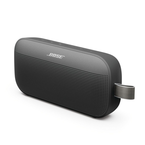 Difuzor portabil Bluetooth Bose SoundLink Flex (a 2-a generatie), difuzor portabil de exterior cu sunet realist, durata de viata a bateriei de pana la 12 ore, rezistent la praf si impermeabil, negru