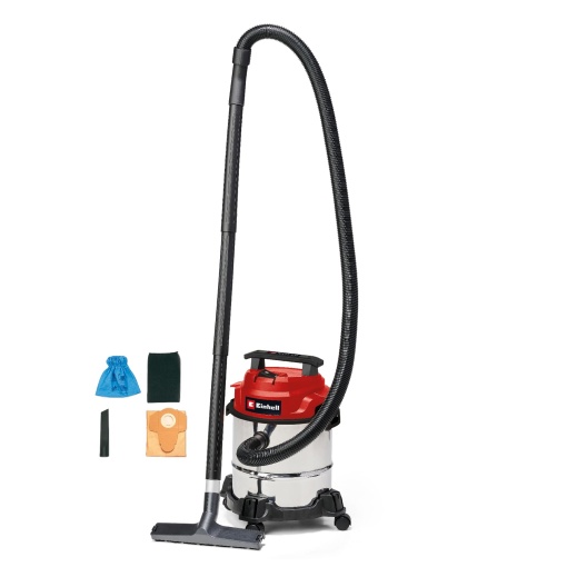 Einhell TC-VC 1812/1 S 2342500, Aspirator umed/uscat, Rosu, Negru, Argintiu, 1250 W