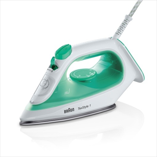 Fier de calcat Braun TexStyle 1 SI 1040GR 2000W Talpa SuperCeramic Abur vertical Verde