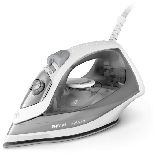 Fier de calcat cu abur Philips EasySpeed - 2.000 W, abur de pana la 100 g, abur vertical, rezervor de apa de 220 ml, sistem de oprire a picaturii, talpa ceramica, functie de pulverizare integrata, timp de incalzire de 30 de secunde (GC1751/80)