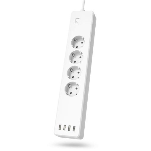 Hama Smart Power Strip priza controlata prin Wi-Fi cu aplicatie si control vocal priza cu 4 cai cu 4X USB controlabila individual priza inteligenta pe