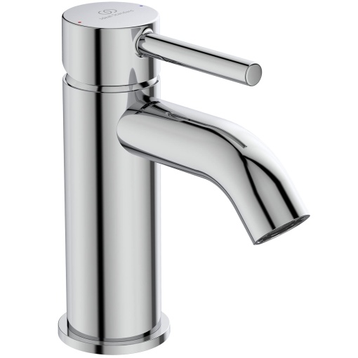 Ideal Standard BC193AA Ceraline Robinet de lavoar H75 cu set de deseuri cu tija de tragere, proiectie 10 cm, crom