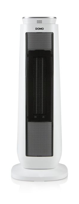 Incalzitor ceramic DOMO DO7347H cu temporizator - Design turn - 2000 W, alb/negru