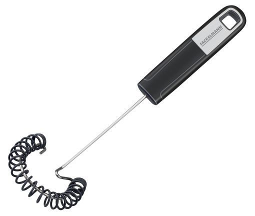 Matura spiralata Fackelmann 27 cm SENSE, ajutor practic de bucatarie cu parte functionala din otel inoxidabil si silicon, tel pentru tigai si oale acoperite (culoare: argintiu/negru), cantitate: 1 bucata