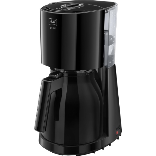 Melitta Enjoy Therm - Filtru de cafea - cu Thermo Purg - Drip Stop - 8 cani - Negru 1017-06
