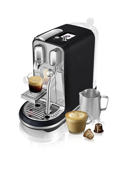 Nespresso SNE800 Aparatul de cafea cu capsule Creatista Plus de la Sage negru mat