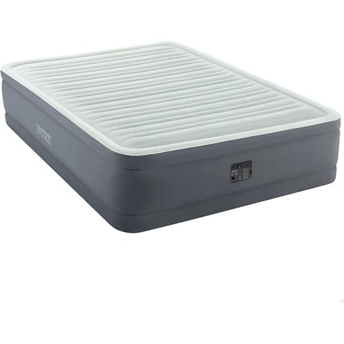Pat gonflabil Intex Twin Premaire I cu Fiber-Tech RP, Dimensiuni umflate: 99 cm x 191 cm x 46 cm (64902)