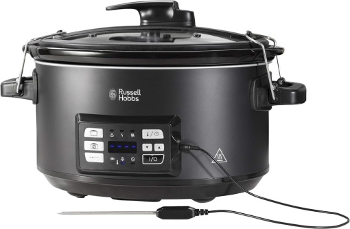 Russell Hobbs Multicooker 3-in-1 aragaz lent sous vide caserola senzor de temperatura centrala Oala ceramica grea de 65 l pentru opt Distributia tempe