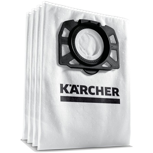 Saci de filtrare netesute originale Karcher KFI 487: 4 bucati, 2 straturi, extrem de rezistente la rupere si robuste, se potrivesc perfect pentru aspiratoarele umede/uscate Karcher