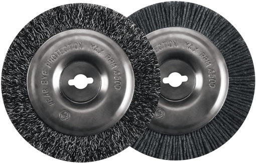Set original de perii de schimb Einhell (accesoriu de curatare a mortarului, potrivit pentru curatatorii de chit fara fir si electrici Einhell, inclusiv 1x perie de otel, 1x perie de nailon)