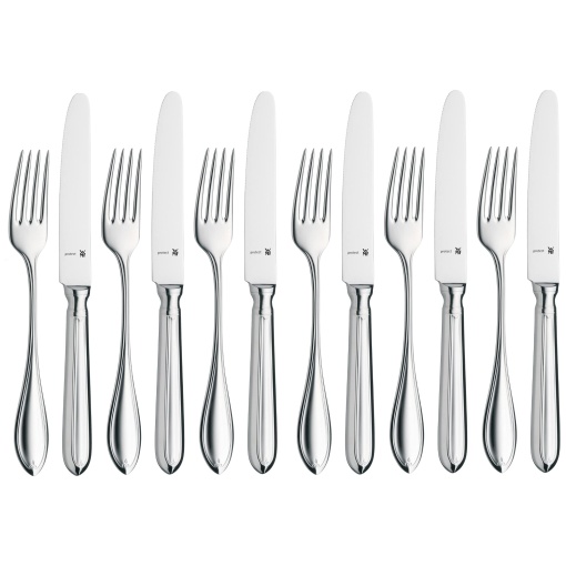 Set tacamuri desert WMF Premiere 12 piese Cromargan protect rezistent la zgarieturi