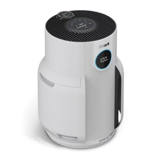 Shark NeverChange timp de pana la 5 ani Purificator de aer: spatii de locuit, capacitate 60 m2, filtru HEPA dureaza 5 ani, capteaza 99,97% alergeni, mod automat, silentios, afisaj LED, alb HP150EU
