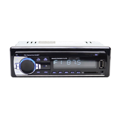 Stereo auto Bluetooth, Player media digital PNI-8428BT, 4 x 45W Radio FM audio auto, Player MP3 auto USB/SD/AUX Hands-free cu telecomanda fara fir Negru