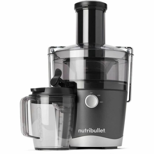 Storcator nutribullet, Storcator rece, Extractor de fructe si legume, Storcator de fructe, Utilizare zilnica, Usor de curatat, Recipient pentru pulpa de 1,5 L, NBJ100G, Negru