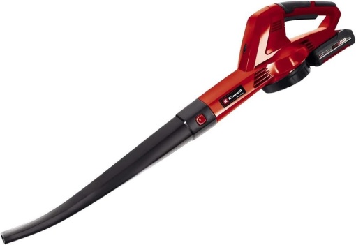 Suflanta de frunze fara fir Einhell GC-CL 18 Li E Kit Power X-Change (18 V, viteza a aerului de 210 km/h, control al vitezei, prindere moale, incl. 1x baterie de 2,0 Ah si incarcator)