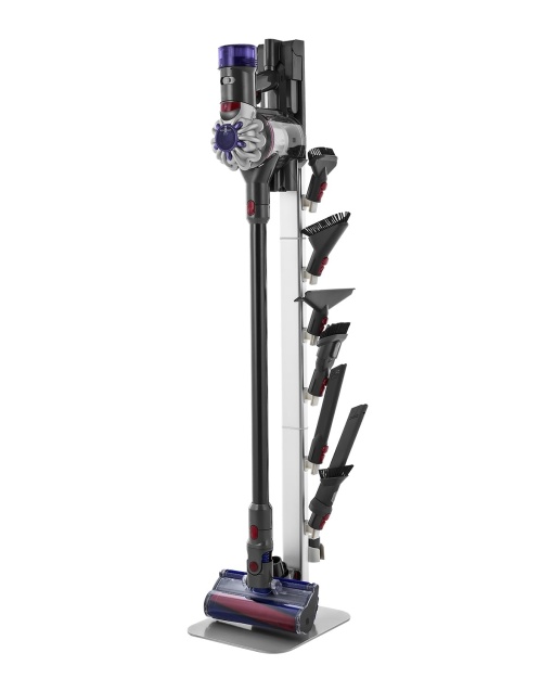 Suport aspirator VEVOR 126 cm compatibil Dyson G5 V15 V12 V11 V10 V8 V7 V6 6 carlige argintiu
