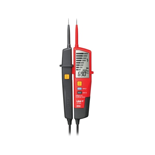 Tester de tensiune multimetru UNI-T MIE0196/UT18D, test de continuitate si RCD, IP65, afisaj LCD