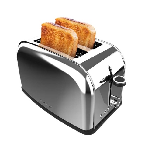 Toaster vertical Cecotec Toastin Time 850 Inox Lite 850W 2 felii fante largi 38 cm functie dezghetare