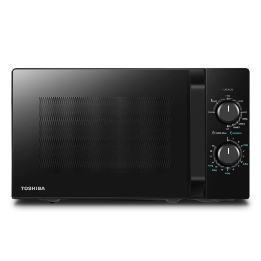 Toshiba MW2-MG20PF(BK)/GE Cuptor cu microunde 800 W cu functie de gratar crocant si gatit combinat, 5 niveluri de putere, putere gratar 1000 W, negru