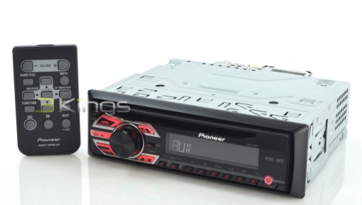 Tuner CD Pioneer DEH-150MP, AUX-In frontal, 4X 50 wati, iluminare afisaj alb, iluminare tastatura rosie, amplificator MOSFET, egalizator grafic cu 5 benzi