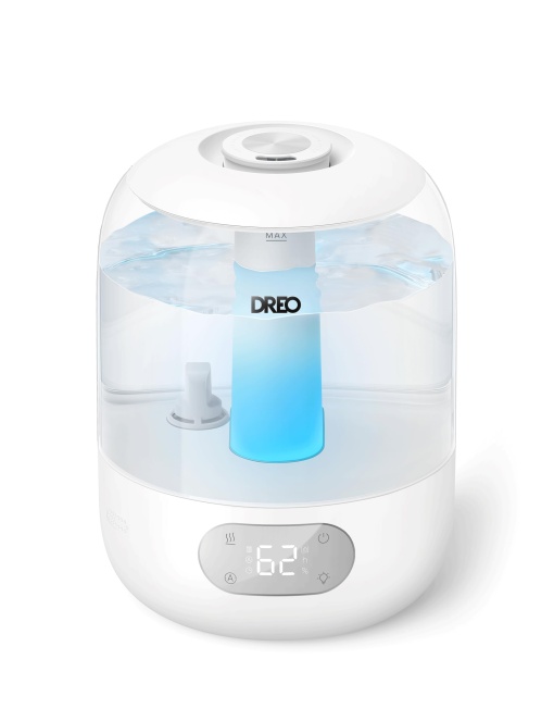 Umidificator Dreo pentru dormitor, umidificator cu ceata rece pentru casa si camera mare, umidificator silentios pentru bebelus, lumina de noapte, difuzor esential, umidificator rapid cu ultrasunete