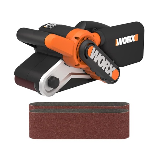 WORX WX6611 Slefuitor cu banda 950W - cu adaptor pentru aspirator - design ergonomic